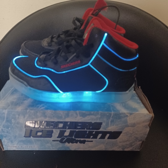 COPY - SKECHERS ICE LIGHTS ULTRA NEW BOY  SIZE 3 - Picture 12 of 15